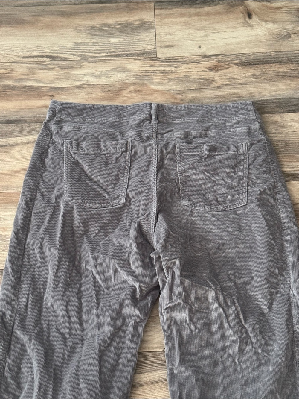 Pilcro Anthropologie Adi Corduroy Mid-rise Flare Jeans Size 20 Gray - Picture 9 of 13